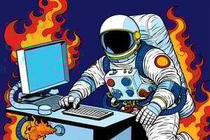 popart__comic_style__3_propel_spaceman_emailing_with_flames_in_the_background_-ugly__deformed__noisy__blurry__2618766436