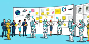 popart__comic_style__propel_spaceman_writing_on_a_wall__with_a_group_of_business_people_facing_the_wall__looking_at_sticky_notes_-ugly__deformed__noisy__blurry_2551209660-1